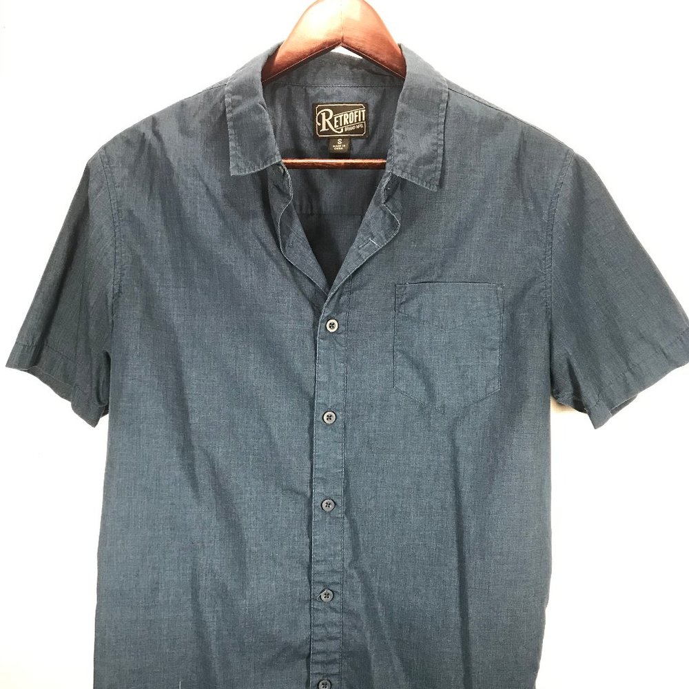 Retrofit mens S short sleeve buttondown